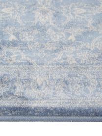Chodnik z wiskozy Tortona, 70% wiskoza, 30% bawełna, Niebieski, beżowy, S 68 x D 220 cm