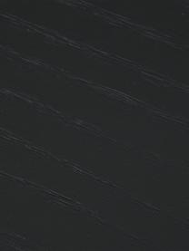 Mesa de centro redonda de madera Renee, Tablero: fibras de densidad media , Estructura: metal con pintura en polv, Madera de fresno pintada en negro, Ø 69 cm