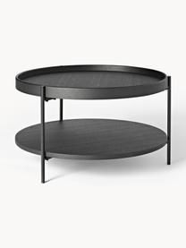 Table basse ronde Renee, Noir, Ø 69 cm