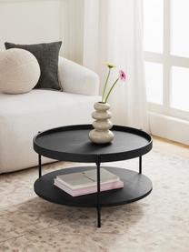 Table basse ronde Renee, Noir, Ø 69 cm