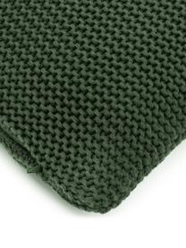 Housse de coussin rectangulaire tricot vert foncé Adalyn, Vert