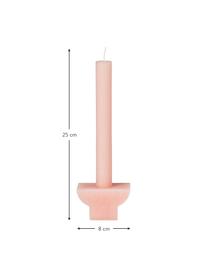 Ensemble de bougies rose Pilas, 2 élém., Cire, Rose, larg. 8 x haut. 25 cm