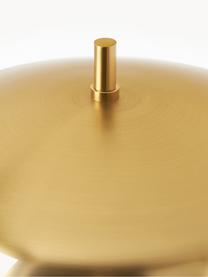 Lampada da tavolo Enzo, Paralume: vetro, Struttura: metallo, Bianco, dorato, Ø 31 x Alt. 47 cm