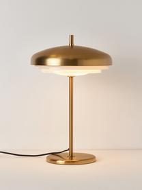 Lampa stołowa Enzo, Biały, odcienie złotego, Ø 31 x W 47 cm
