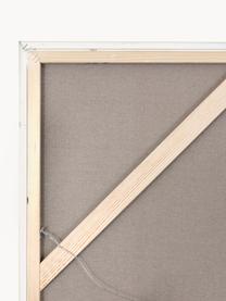 Handbeschilderde canvasdoek Scenario met houten frame, Lijst: eikenhout, Design 1, B 92 x H 120 cm