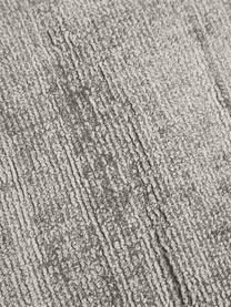 Handgeweven viscose vloerkleed Jane, Onderzijde: 100% katoen Het in dit pr, Grijs, B 200 x L 300 cm (maat L)
