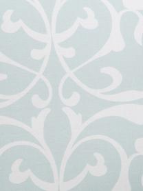 Parure copripiumino in cotone Sola, Cotone, Fronte: azzurro, bianco Retro: bianco, 200 x 200 cm
