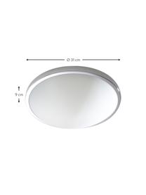 Kleine plafondlamp Calisto, Diffuser: glas, Chroomkleurig, Ø 31 x H 9 cm