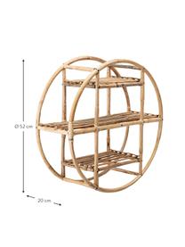 Rond bamboe wandrek Sia, Riet, Bruin, Ø 52 cm