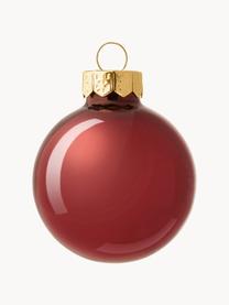 Set 4 palline di Natale Globe, Rosso scuro, Ø 4 cm, 16 pz