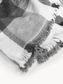 Manta Chessy, 60% algodón, 40% poliacrílico, Tonos grises, An 130 x Al 170 cm