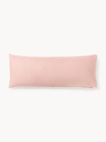 Funda de almohada de satén Flori, Rosa palo, multicolor, An 45 x L 110 cm
