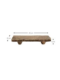 Tablett Wooden, Recyceltes Holz, Braun, B 40 x T 18 cm