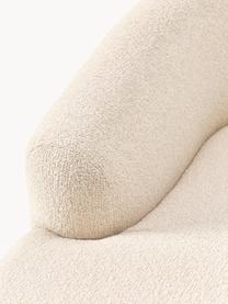 Módulo diván en tejido bouclé Sofia, Tapizado: tejido bouclé (100% polié, Estructura: madera de pícea, tablero , Patas: plástico Este producto es, Bouclé beige claro, An 185 x F 92 cm, chaise longue derecha