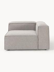 Eckmodul Lennon aus Bouclé, Bezug: Bouclé (100 % Polyester) , Gestell: Massives Kiefernholz, Spe, Bouclé Taupe, B 119 x T 119 cm, Eckteil links