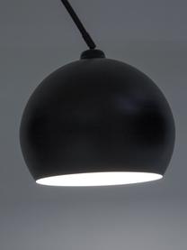 Lampa podłogowa z marmurową podstawą Toronto, Stelaż: metal malowany proszkowo, Czarny, S 190 x W 198 cm