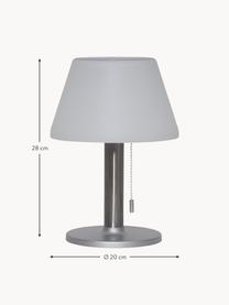 Solárna exteriérová lampa Solia, Biela, oceľ, Ø 20 x V 28 cm