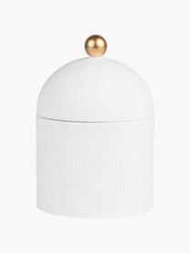 Pojemnik do przechowywania z porcelany Christmas, Porcelana, Biały, odcienie złotego, Ø 10 x W 15 cm