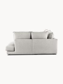 Ecksofa Tribeca, Bezug: 100 % Polyester Der hochw, Gestell: Massives Kiefernholz, Füße: Massives Buchenholz, lack, Webstoff Hellgrau, B 315 x T 228 cm, Eckteil links