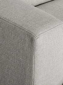 Hoekbank Tribeca, Bekleding: 100% polyester Met 25.000, Frame: massief grenenhout, Poten: massief gelakt beukenhout, Geweven stof lichtgrijs, B 315 x D 228 cm, hoekdeel links