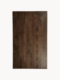 Tavolo rettangolare in legno di mango Oscar, Legno massiccio di mango laccato, Legno di mango laccato marrone, Larg. 180 x Prof. 90 cm