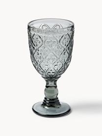 Súprava pohárov na víno so štruktúrovaným vzorom Marrakech, 6 dielov, Sklo, Viac farieb, Ø 8 x V 17 cm, 280 ml