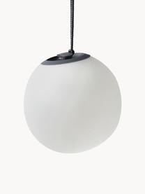 Lámpara de techo LED regulable Norai, portátil, con cambio de color y mando a distancia, Lámpara: polietileno, Cable: plástico, Blanco, gris oscuro, Ø 24 x Al 24 cm