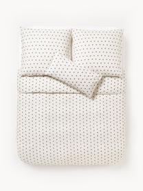 Funda nórdica de algodón estampado Amma, Blanco Off White, Cama 90 cm (155 x 220 cm)