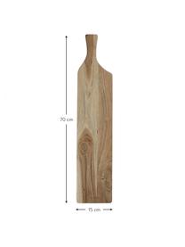 Akazienholz-Schneidebrett Limitless, L 70 x B 15 cm, Akazienholz, Dunkles Holz, L 70 x B 15 cm