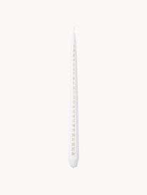 Bougie de l'Avent Taper, Paraffine, Blanc, doré, Ø 3 x haut. 33 cm