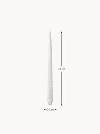 Bougie de l'Avent Taper, Paraffine, Blanc, doré, Ø 3 x haut. 33 cm