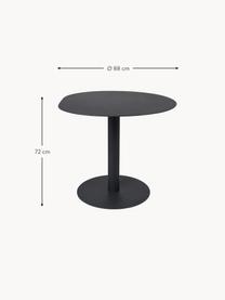 Table de forme organique Pond, Ø 88 cm, Acier de structure, revêtu par poudre et galvanisé, Noir, mat, Ø 88 cm