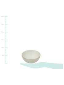 Cuencos artesanales Bol, 2 uds., Porcelana, Blanco crema, Ø 12 x Al 6 cm