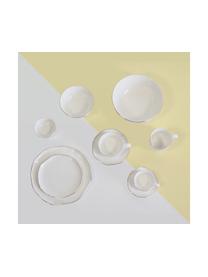 Cuencos artesanales Bol, 2 uds., Porcelana, Blanco crema, Ø 12 x Al 6 cm