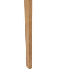 Dřevěný psací stůl Barbier, Deska stolu: hnědá Posuvné dveře a nohy: jasanové dřevo, Š 110 cm, V 85 cm
