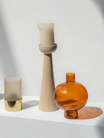 Vase Intuitive aus recyceltem Glas in Braun, Recyceltes Glas, Braun, transparent, Ø 16 x H 20 cm