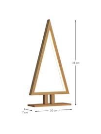 Dekorativní LED svítidlo se zástrčkou Pine, V 38 cm, Bambus, Š 20 cm, V 38 cm