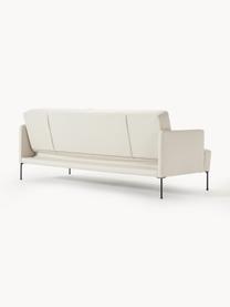 Sofá cama Fluente (3 plazas), Tapizado: 80% poliéster, 20% ramio , Estructura: madera de pino maciza con, Patas: metal con pintura en polv, Tejido beige claro, An 220 x F 88 cm