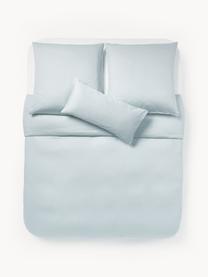 Baumwollsatin-Bettdeckenbezug Comfort, Webart: Satin Fadendichte 300 TC,, Hellblau, B 200 x L 200 cm