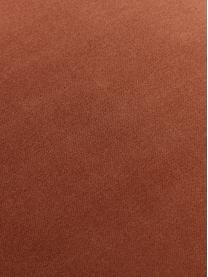 Housse de coussin velours rouille Dana, 100 % velours de coton, Rouille, larg. 50 x long. 50 cm