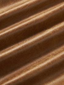 Cojín de cuero reciclado sofá Lennon, Funda: 70% cuero, 30% poliéster, Cuero marrón, An 50 x L 80 cm