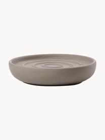 Porte-savon en porcelaine Nova One, Porcelaine, Taupe, Ø 11 cm