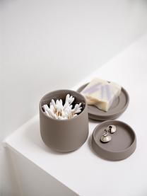 Porte-savon en porcelaine Nova One, Porcelaine, Taupe, Ø 11 cm