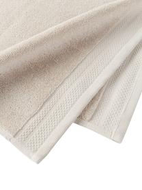 Komplet ręczników z bawełny organicznej Premium, 6 elem., Jasny beżowy, Komplet z różnymi rozmiarami