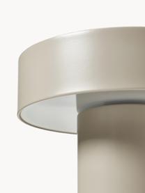 Lampada da tavolo piccola portatile a LED con luce regolabile Kamal, Metallo, Beige, Ø 27 x Alt. 30 cm