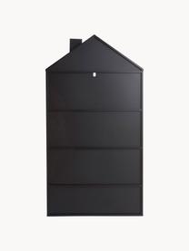 Étagère en pin pour enfant Mi Casa Su Casa, Bois de pin, MDF, laqué, Noir, bois de pin, blanc, larg. 80 x haut. 150 cm