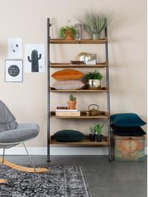 Ladder wandrek Wally in vintage design, Frame: gepoedercoat metaal, Bruin, 86 x 200 cm