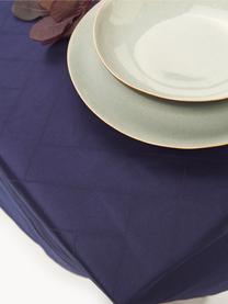 Tafelkleed Tiles, verschillende formaten, 100% katoen, Donkerblauw, 6-8 personen (L 270 x B 140 cm)