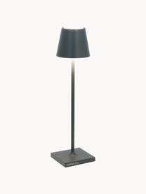 Lampa stołowa LED z funkcją przyciemniania Poldina, Antracytowy, matowy, Ø 7 x W 27 cm