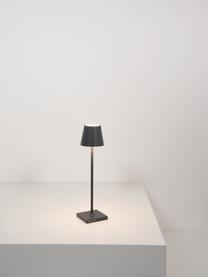 Prenosná stolová LED lampa Poldina, Antracitová, matná, Ø 7 x V 27 cm